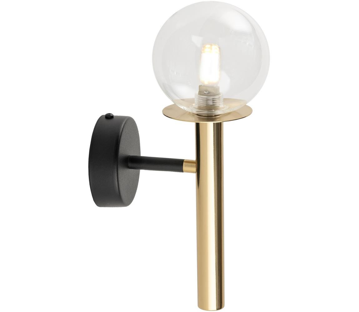 Nástěnná lampa DAISY 1xG9/12W/230V zlatá/černá/čirá