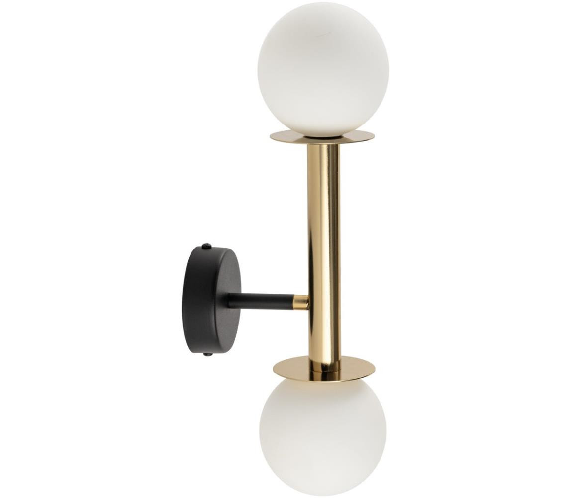 Nástěnná lampa DAISY 2xG9/12W/230V zlatá/černá/bílá