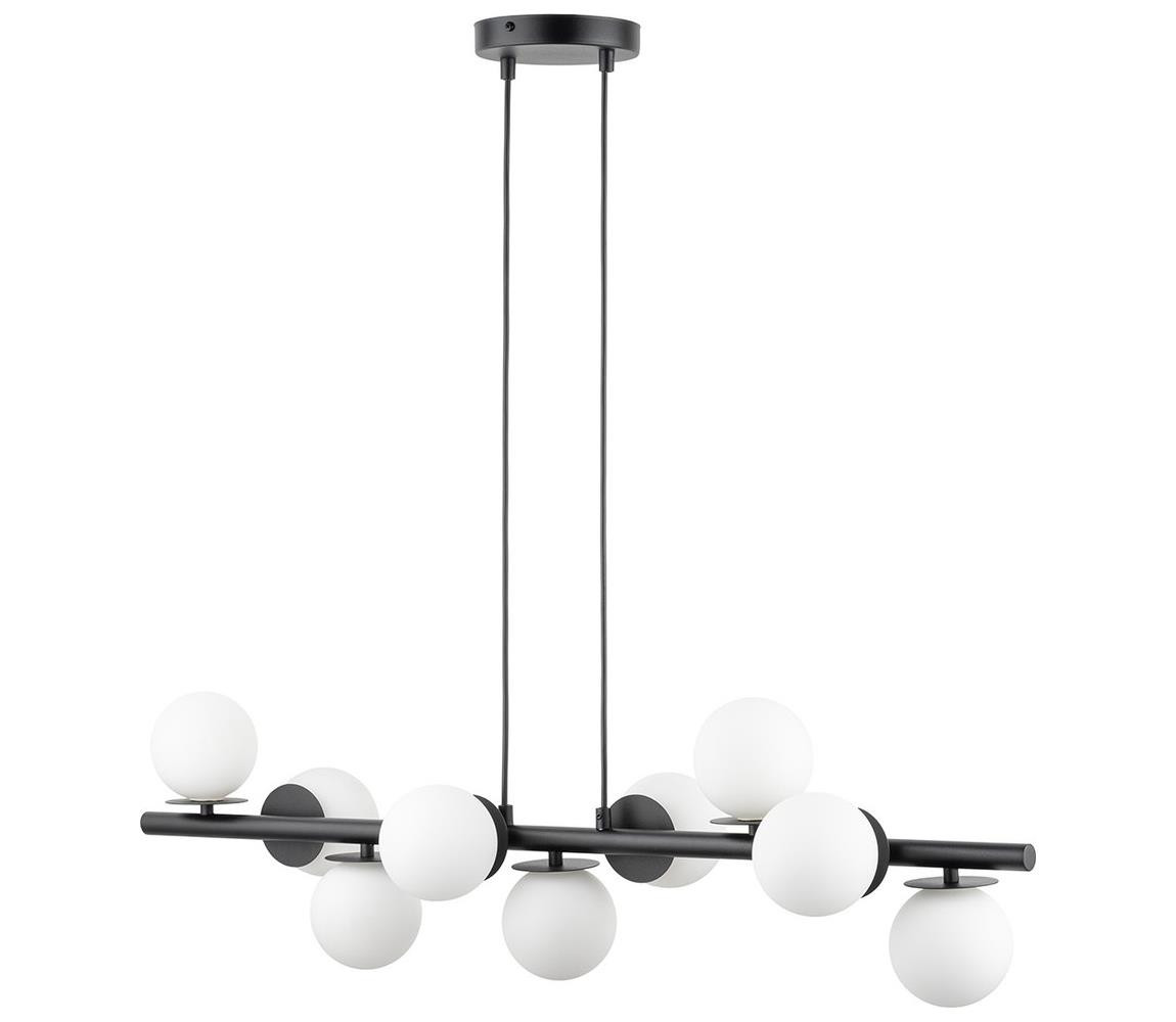 Lustr na lanku AVOLA 9xG9/12W/230V černá