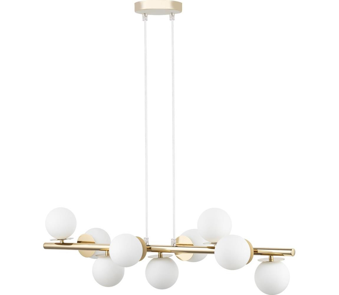 Lustr na lanku AVOLA 9xG9/12W/230V zlatá