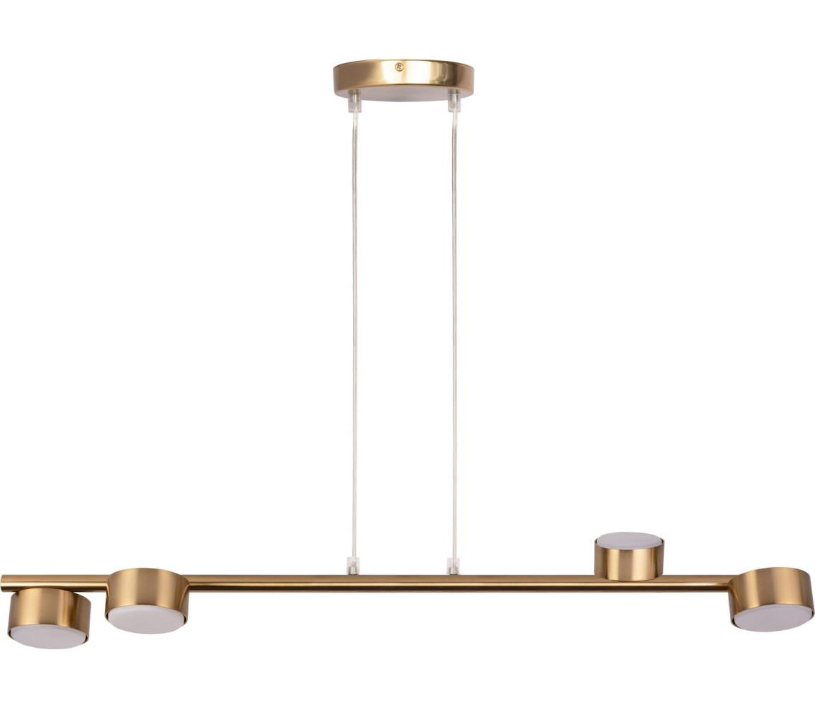 Lustr na lanku PUNTO 4xGX53/12W/230V zlatá