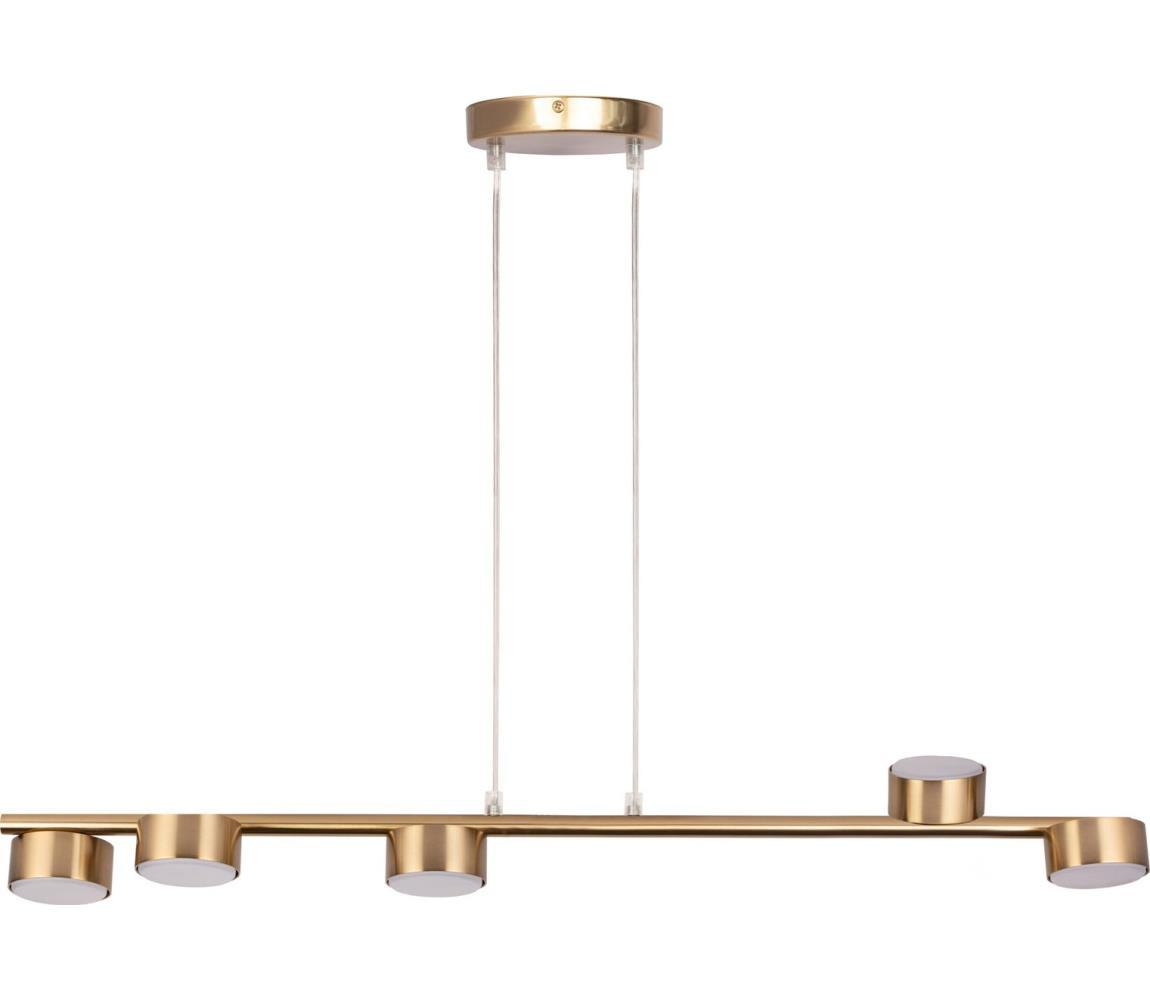 Lustr na lanku PUNTO 5xGX53/12W/230V zlatá