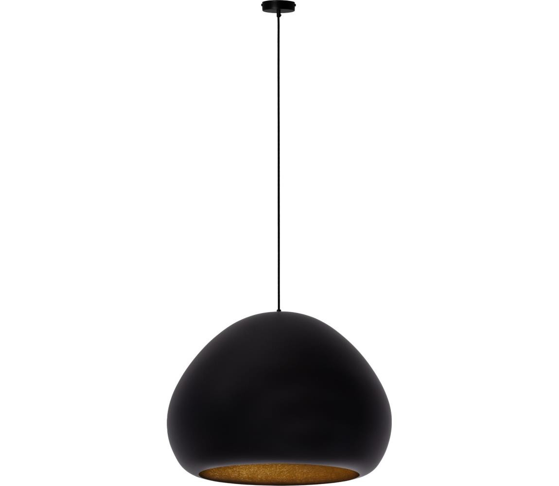 Lustr na lanku LAVA 1xE27/15W/230V černá/zlatá