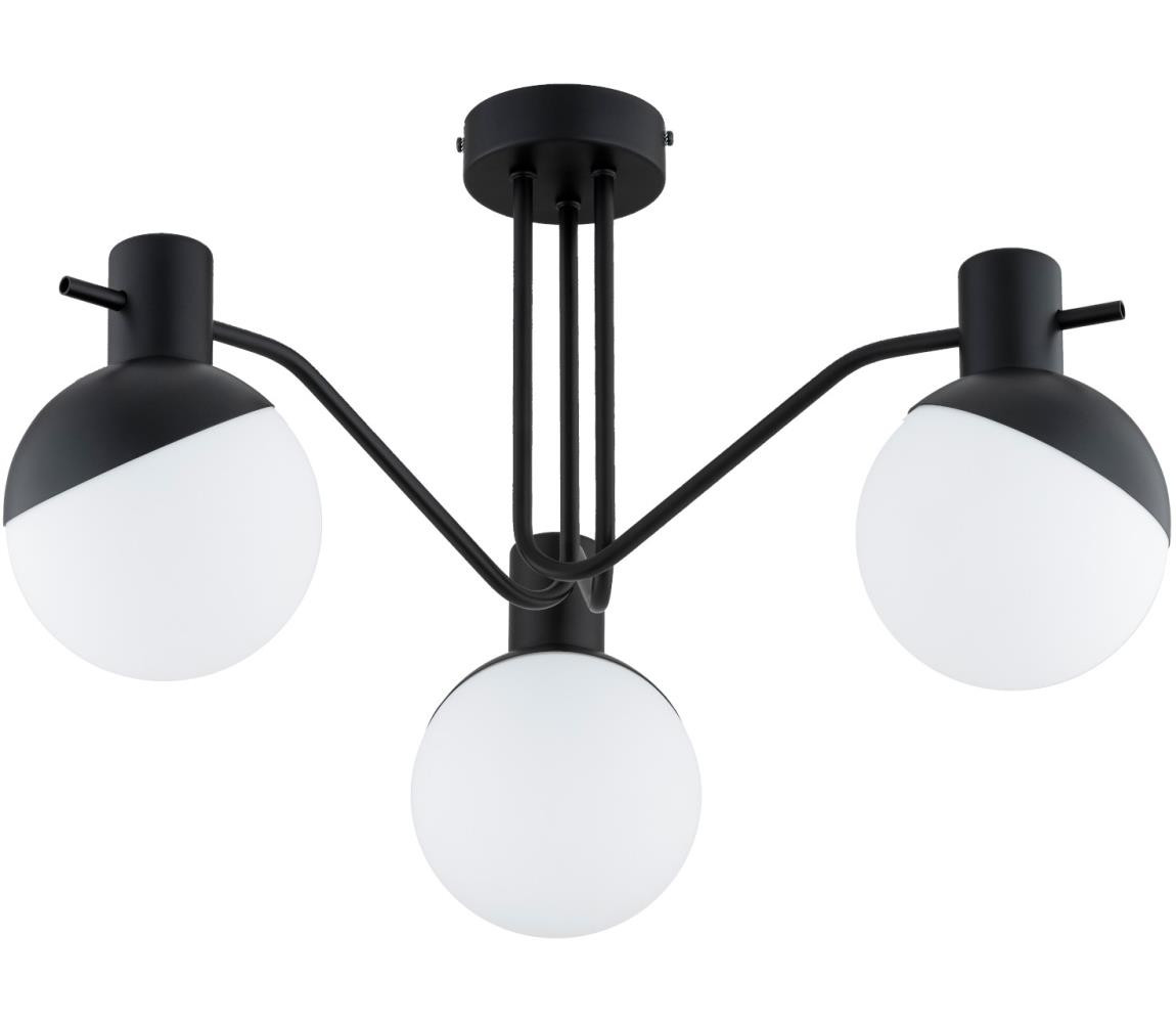 Přisazený lustr ENIGMA 3xE14/10W/230V černá