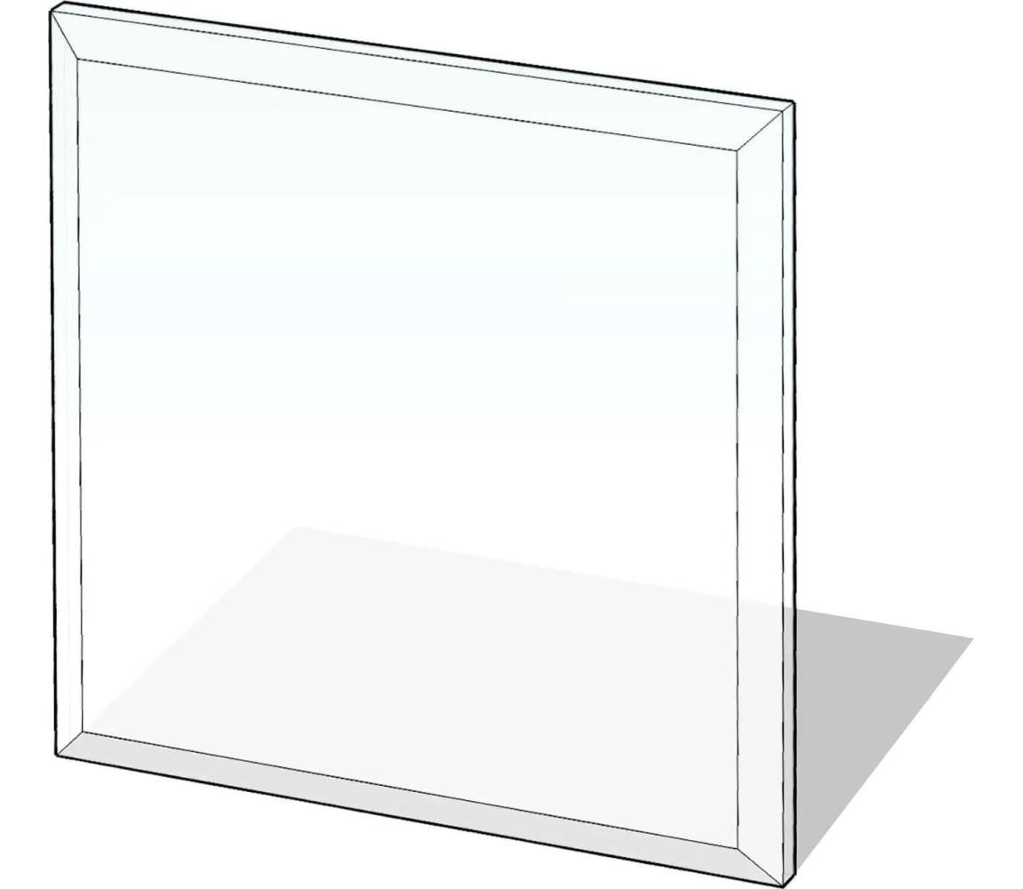 Lienbacher Sklo pod kamna 1000x1000x8 mm čtverec