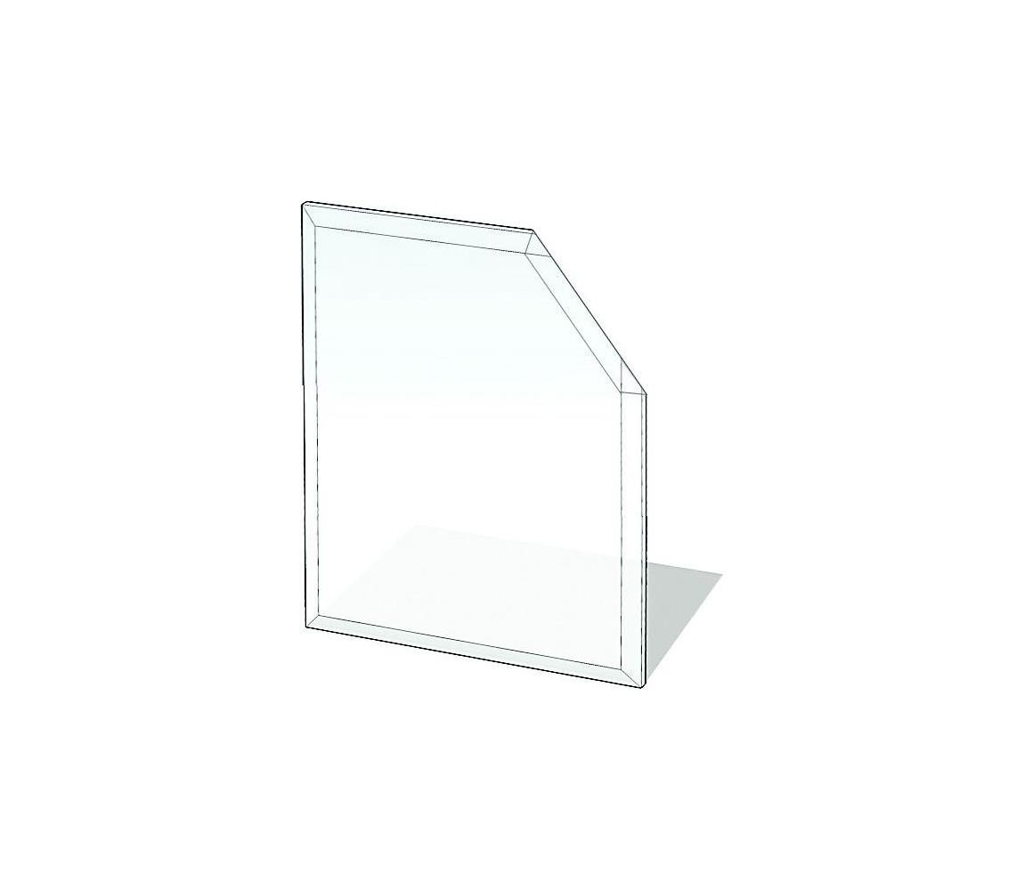 Lienbacher Sklo pod kamna 1100x1100x8 mm zkosený čtverec