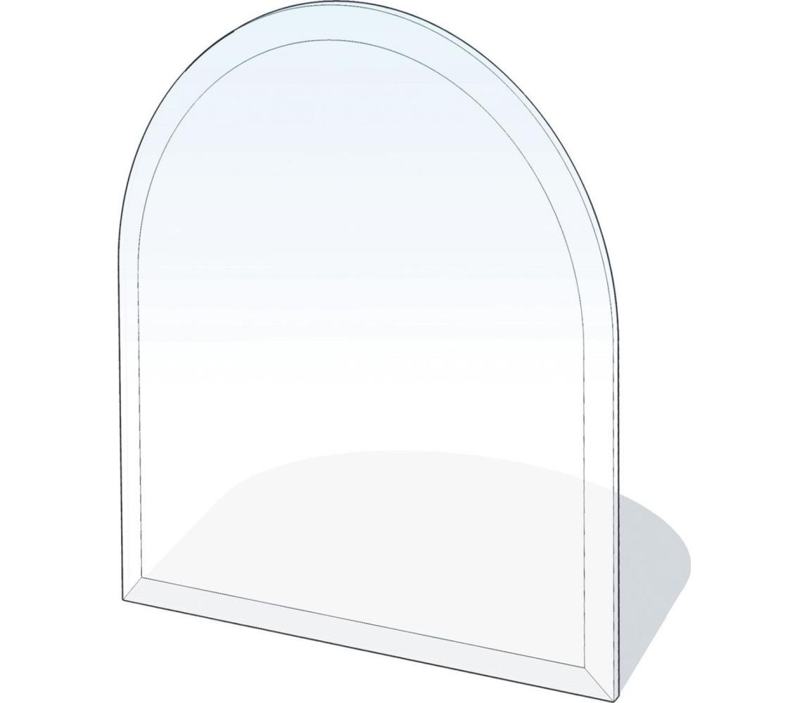 Lienbacher Sklo pod kamna 1300x1200x8 mm půloblouk