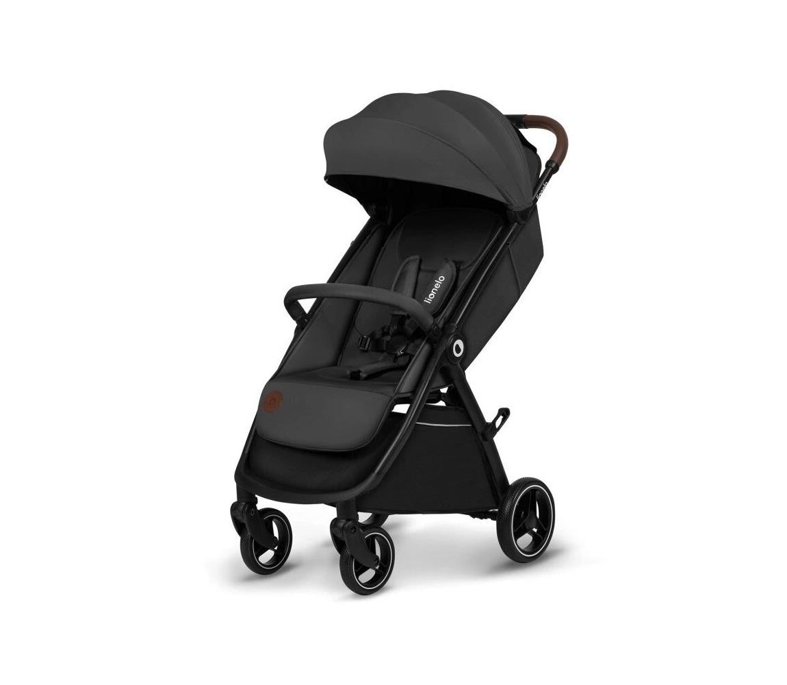 Lionelo Lionelo - Kočárek INGRID tmavě šedá/černá