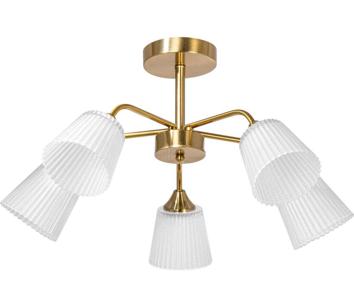 Lustr na tyči 5xE14/60W/230V zlatá