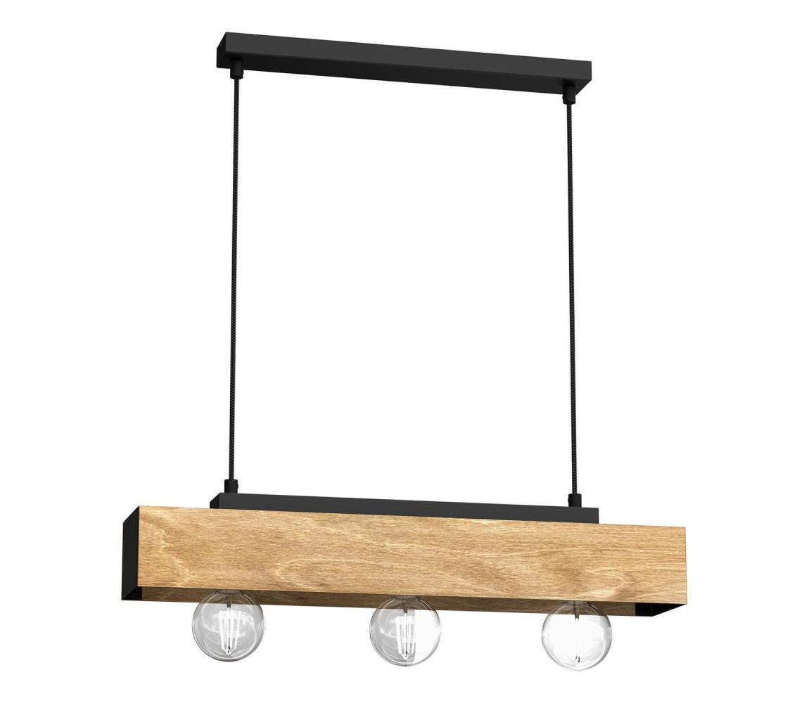 Lustr na lanku MILUZA 3xE27/15W/230V