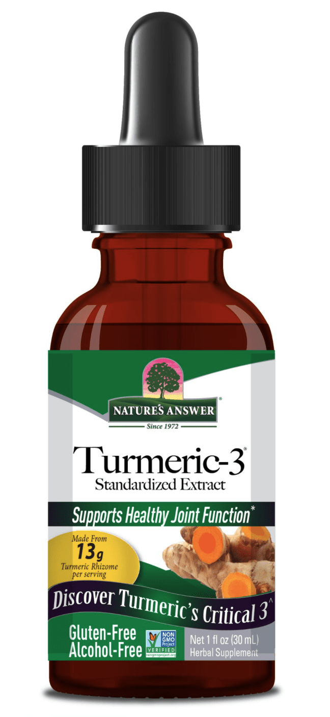 Nature's Answer Turmeric-3, extrakt z kurkumy, 30 ml