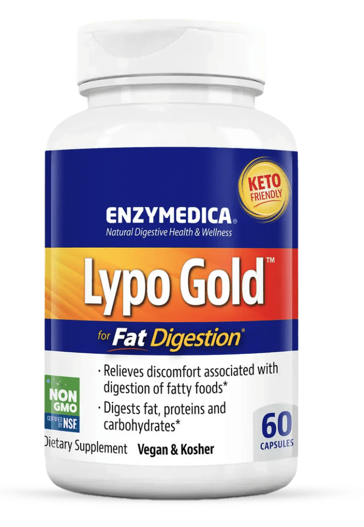 Enzymedica Lypo Gold for Fat Digestion, Trávící enzymy, 60 kapslí