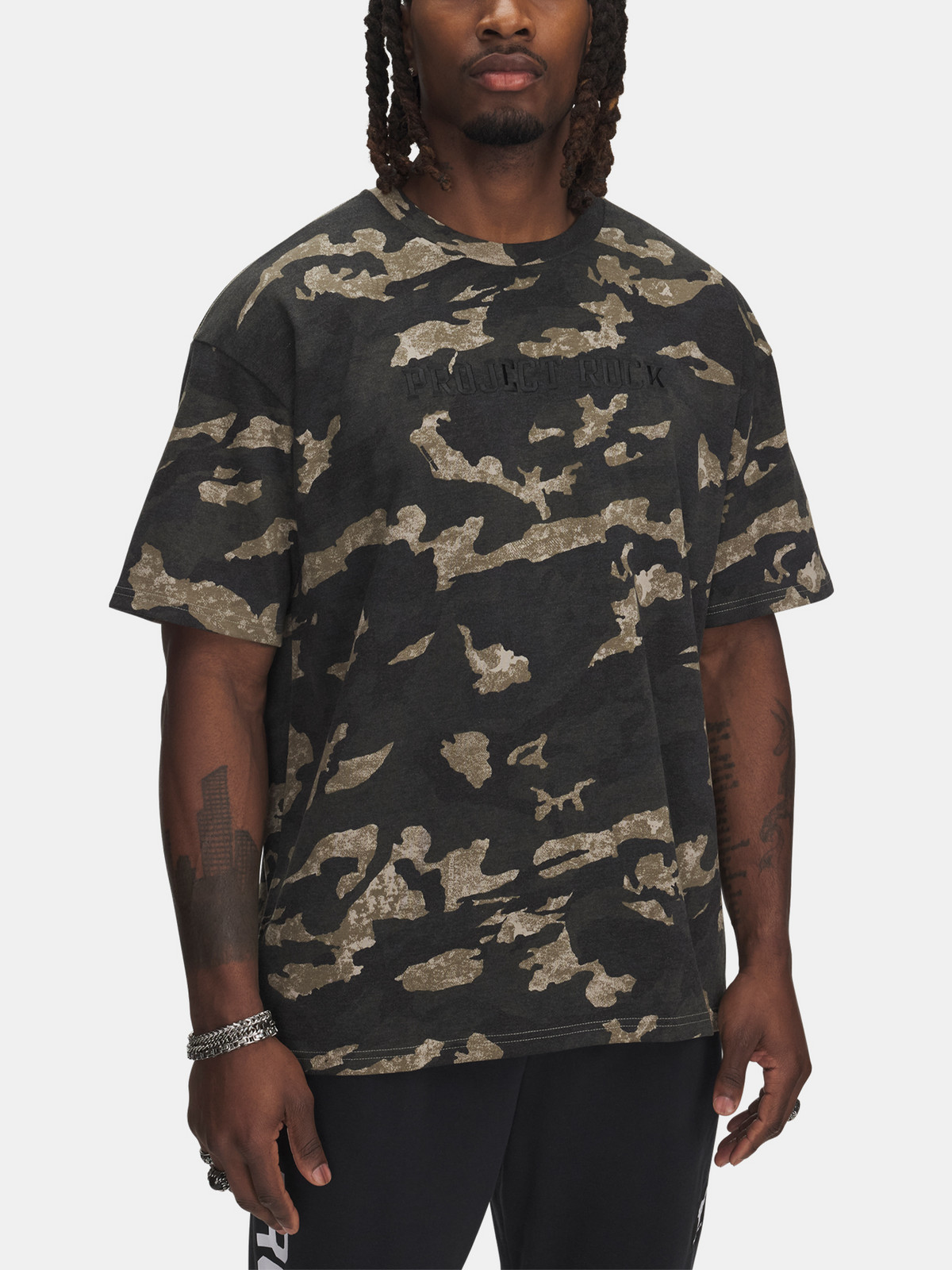 Pánské tričko Under Armour Pjt Rck Hwt AOP SS - Pánské