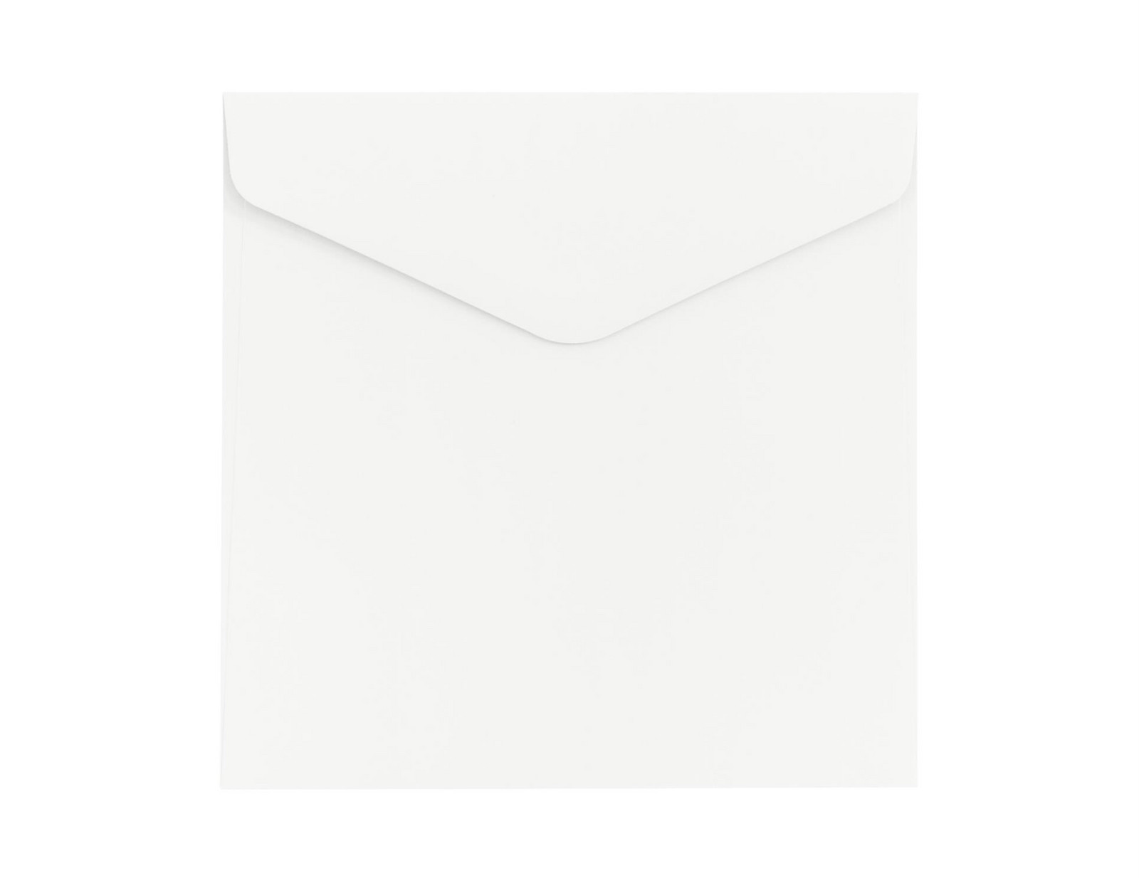 Ozdobné obálky hladké - 16 x 16 cm, 150 g/m2, bílé, 10 ks
