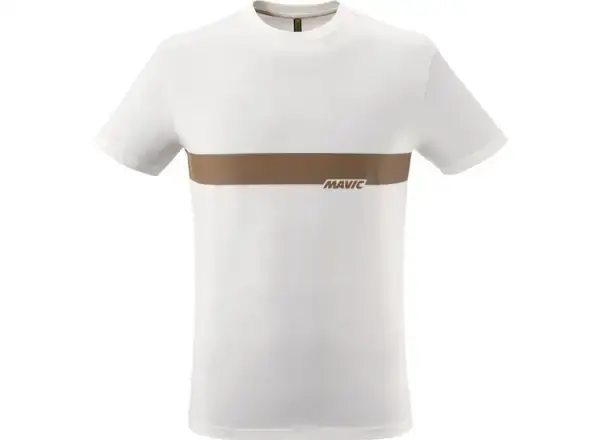 Mavic Corporate Stripe pánské triko krátký rukáv White Bronze vel. M