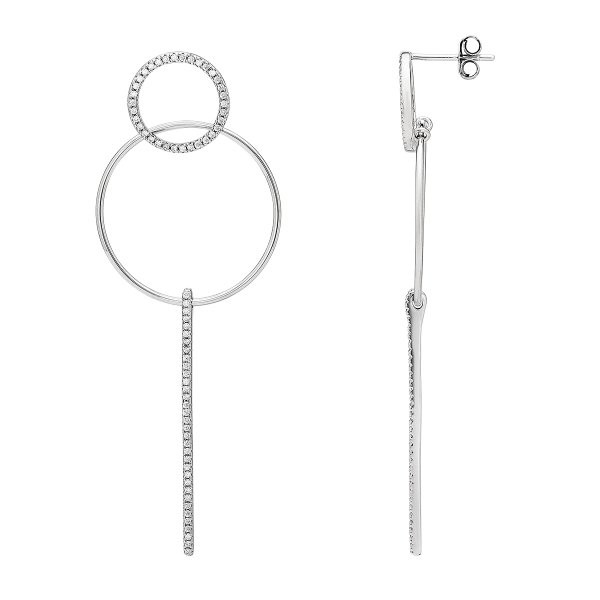 Náušnice se syntetickými kameny 136-596-482000-0000