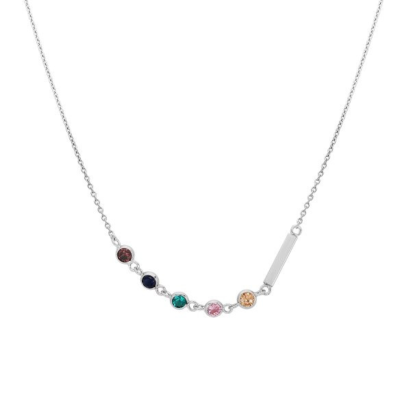 Náhrdelník se syntetickými kameny 176-286-047326-0000