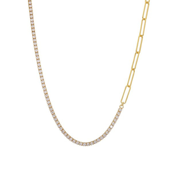 Náhrdelník se syntetickými kameny 676-790-164300-0000