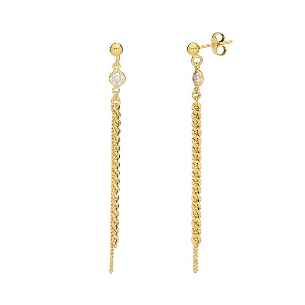 Náušnice se syntetickými kameny 636-790-102196-0000