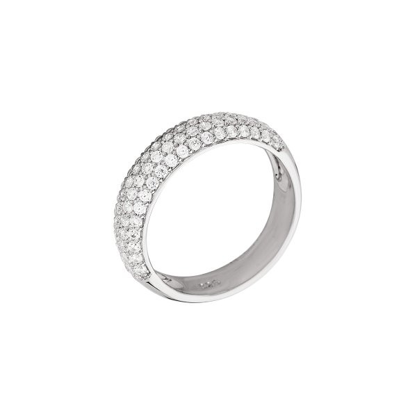 Prsten se syntetickými kameny 126-393-8134 60