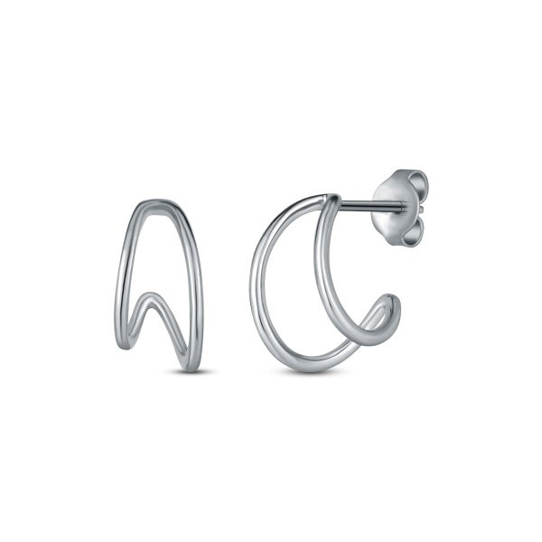 Náušnice bez kamenů 131-386-008544-0000