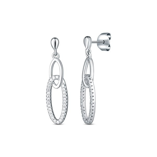 Náušnice se syntetickými kameny 136-386-004717-0000