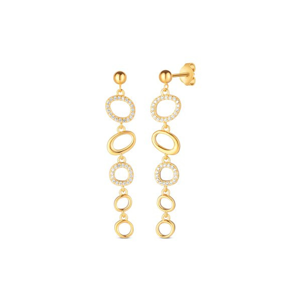 Náušnice se syntetickými kameny 636-386-007612-0000