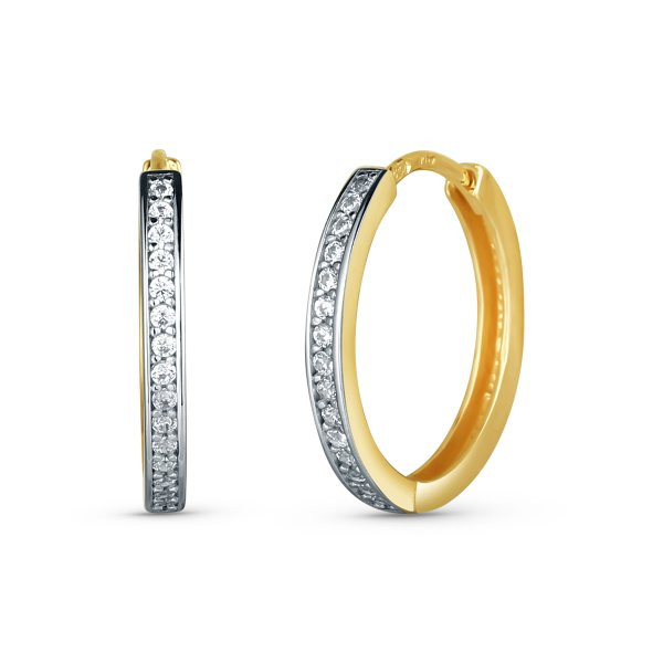 Náušnice se syntetickými kameny 236-573-005051 2.00g