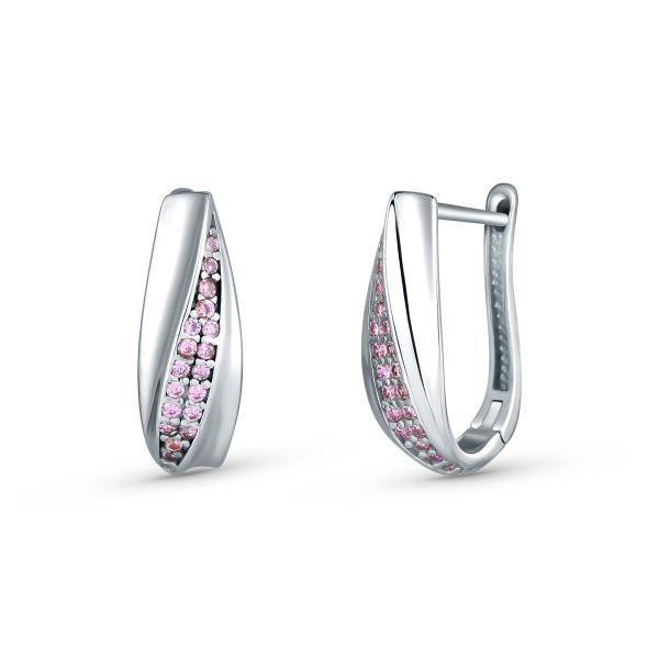 Náušnice se syntetickými kameny 336-573-526110 2.45g