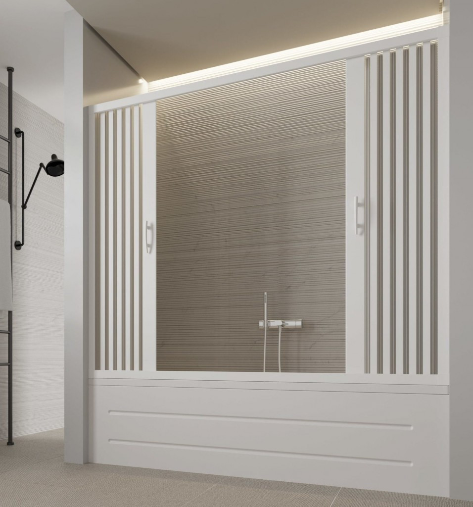 FORTE Vanová zástěna FLEX VASCA MARTE NEW Rozměr A 140 170 cm, Rozměr C 150 cm, Typ otevírání   Zavírání do středu OLBBXF210001