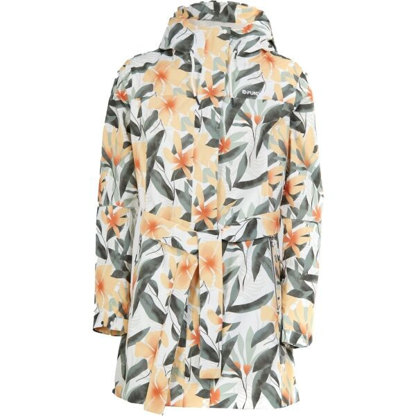 FUNDANGO REGINA II Dámský jarní kabát, bílá, velikost