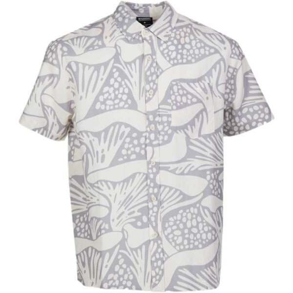 FUNDANGO CHASE Pánské košile s krátkým rukávem, šedá, velikost