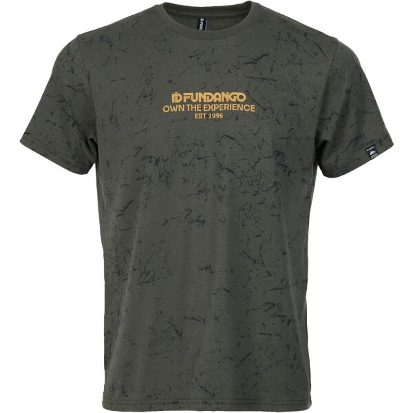 FUNDANGO THEORY Pánské sportovní tričko, khaki, velikost