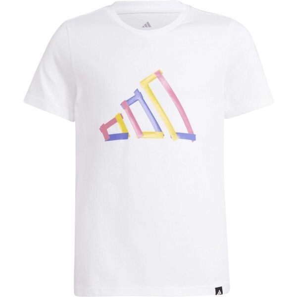 adidas BIG LOGO TEE Dětské tričko, bílá, velikost
