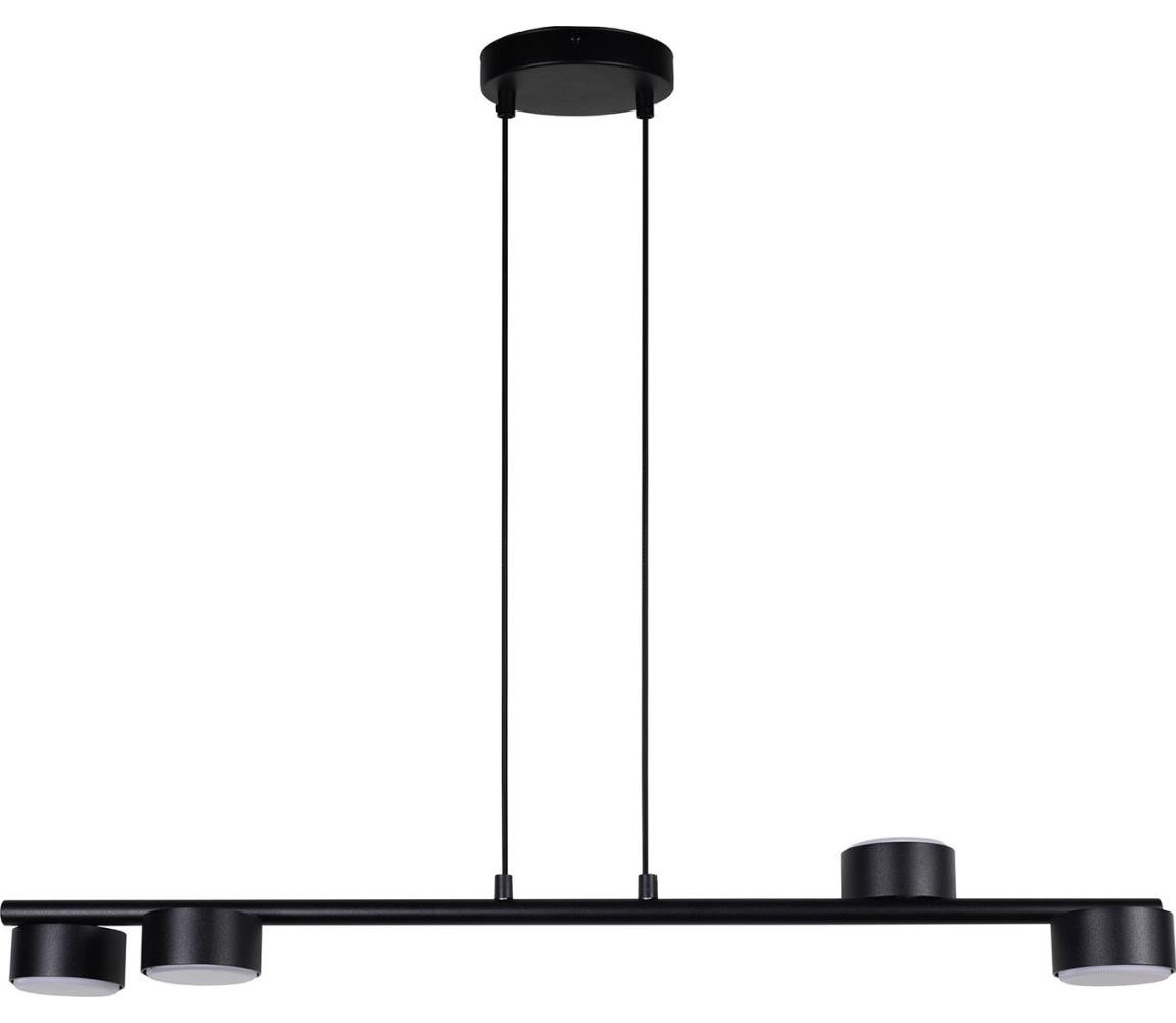 Lustr na lanku PUNTO 4xGX53/12W/230V černá