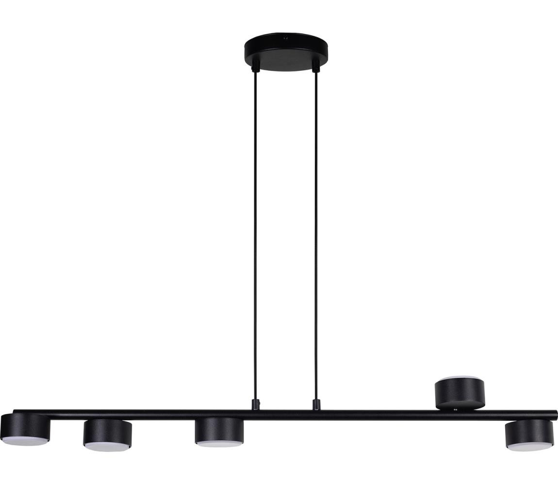 Lustr na lanku PUNTO 5xGX53/12W/230V černá