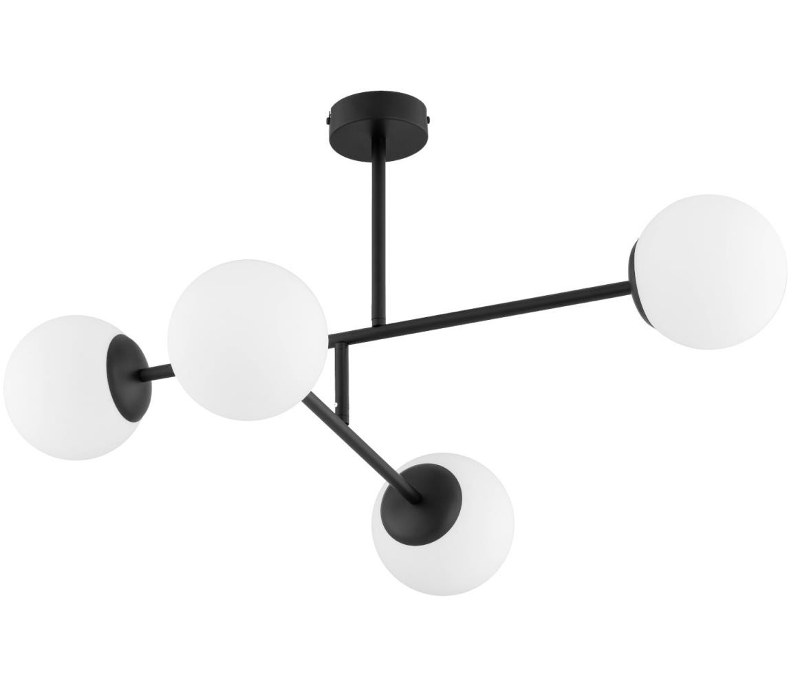 Přisazený lustr DILON 4xE14/10W/230V černá