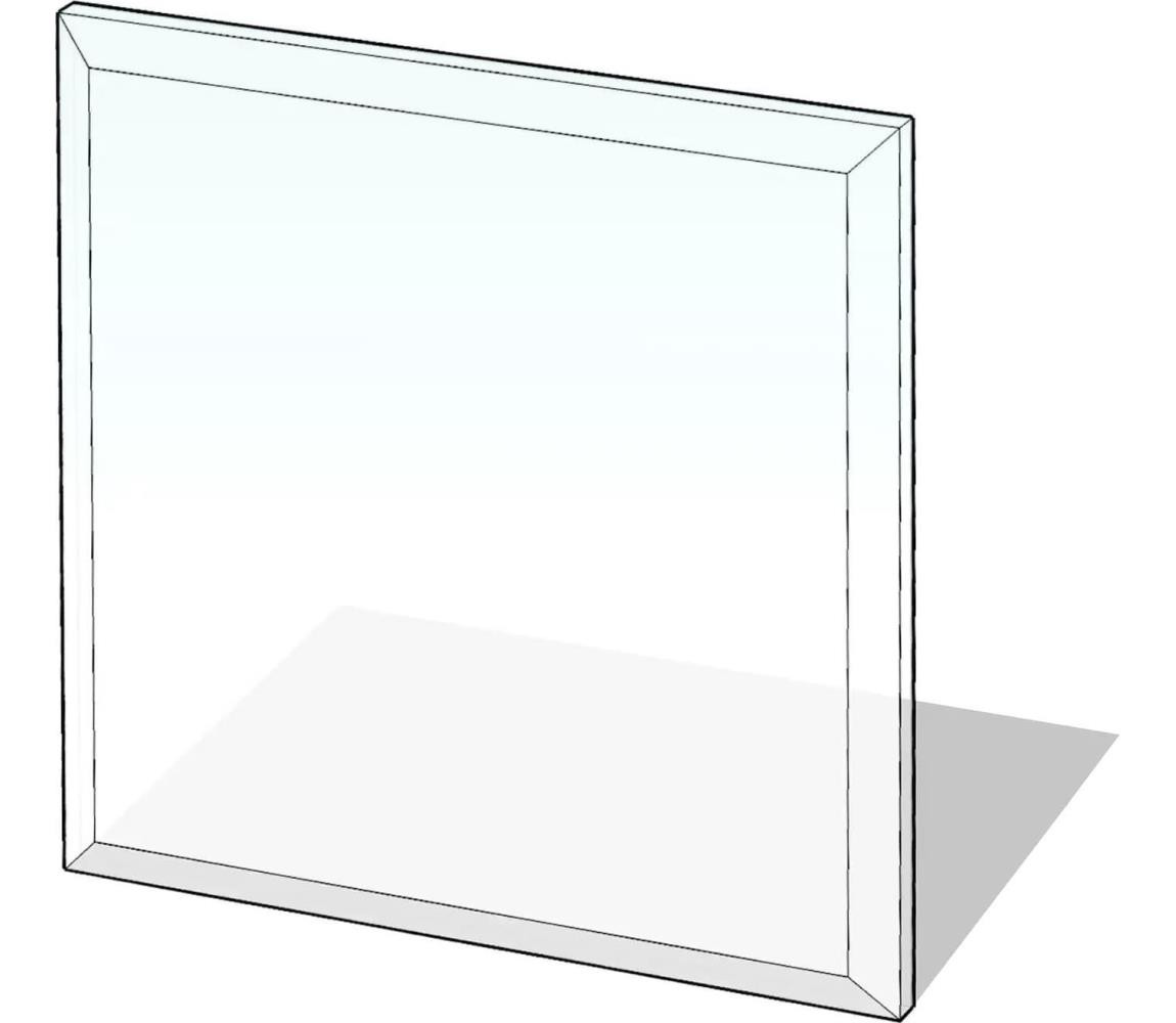 Lienbacher Sklo pod kamna 800x800x8 mm čtverec