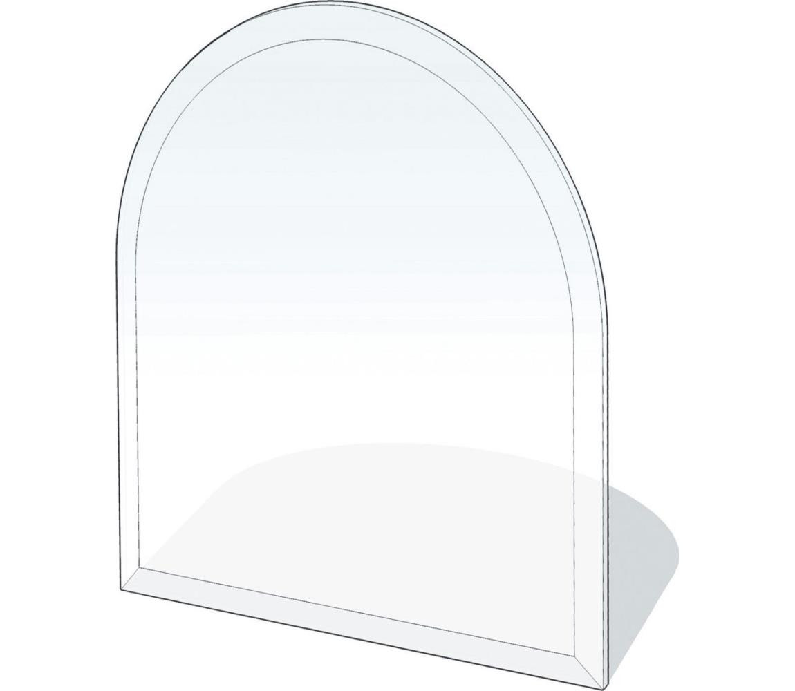 Lienbacher Sklo pod kamna 1200x1000x8 mm půloblouk