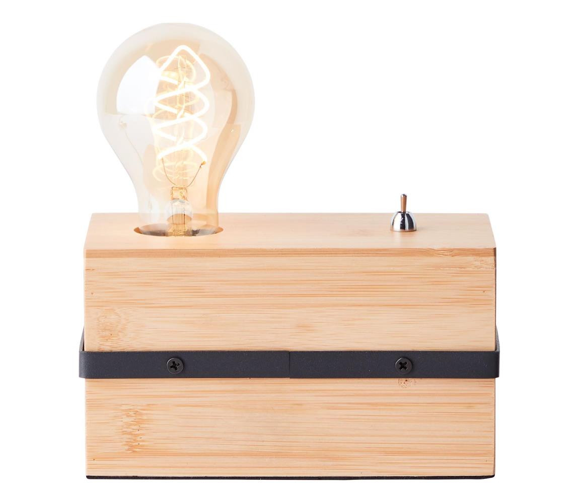 Brilliant Brilliant - Stolní lampa BENNY 1xE27/40W/230V bambus