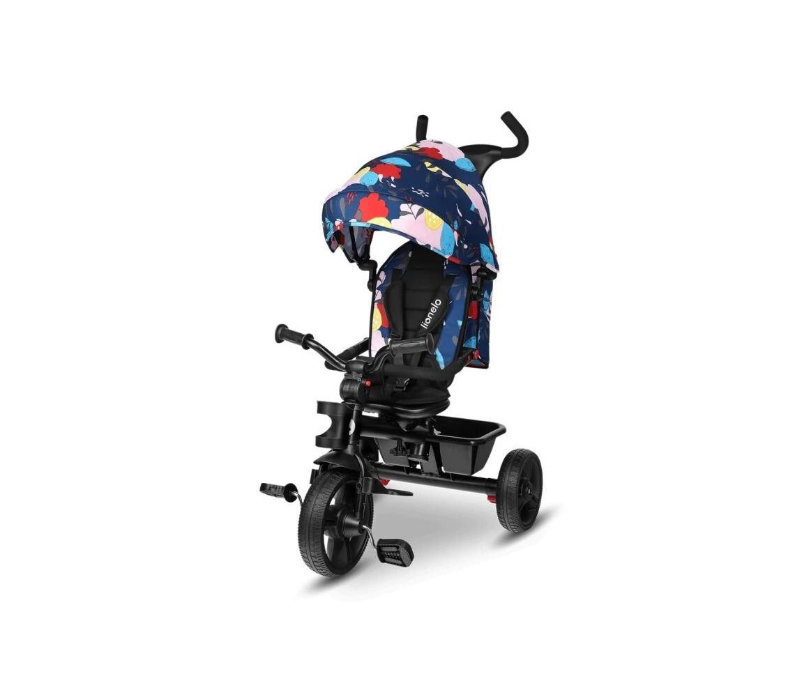 Lionelo Lionelo - Dětská tříkolka HAARI černá/pestrobarevná