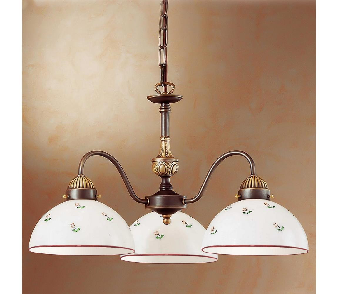 Kolarz Kolarz 731.83.69 - Lustr na řetězu NONNA 3xE27/75W/230V červená