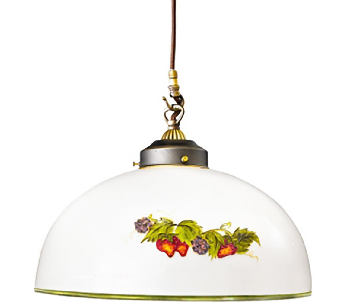Kolarz Kolarz 731.30.121 - Lustr na lanku NONNA 1xE27/75W/230V pr. 20 cm víno/jahody