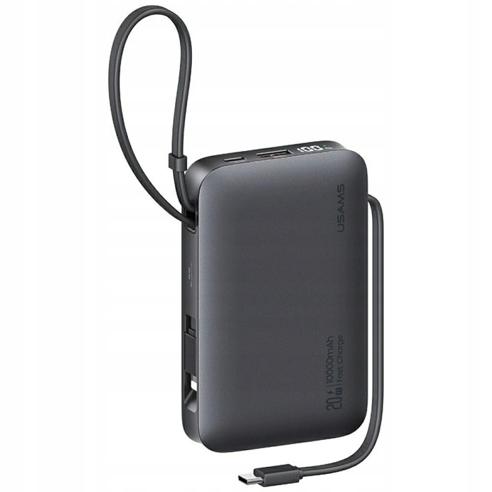 Powerbanka Usams Xr Series CD228 10000mAh 20W kabel USB-C/Lightning černý
