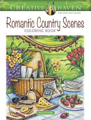 Creative Haven Romantic Country Scenes Coloring Book -  (Goodridge Teresa)(Paperback)