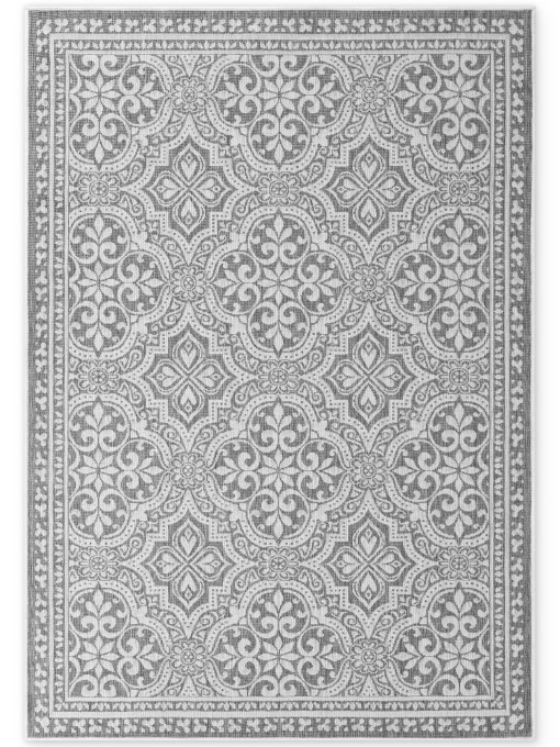 Oboustranný koberec Duet Rosel bílý / šedý