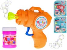 Mikro Bublifukovač pistole 13cm na setrvačník s náplní 50ml