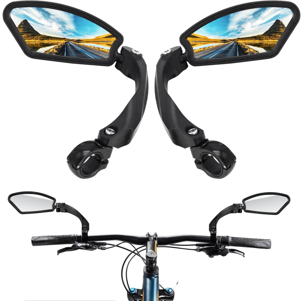 Interlook Univerzální sada zrcátek na řídítka | Otočná zrcátka na kolo | Zpětná zrcátka skútru | HSJ-210 5386