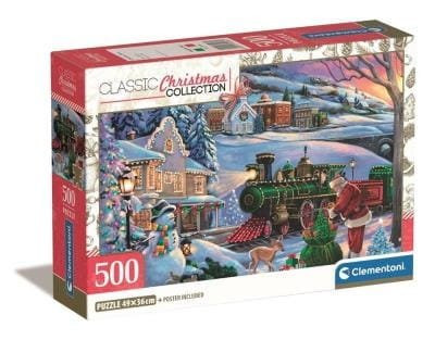Puzzle Vánoční vlak 500 dílků