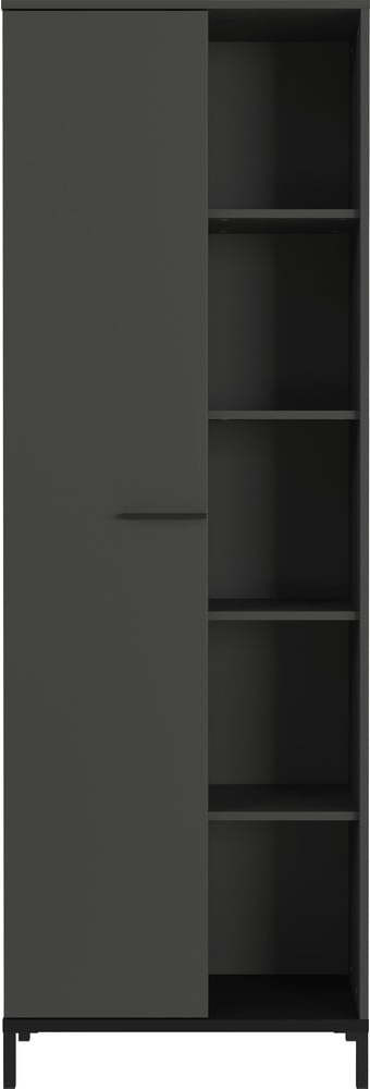 Antracitová knihovna 64x190x34 cm Rovigo – Germania